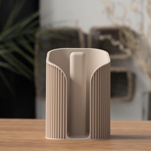 Porta Rotolo Design XXL – Porta Carta Igienica Scultoreo 107 mm – Accessorio Bagno Decorativo in Stile Moderno o Industriale