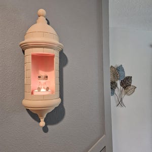 Puerto Rican Garita Wall –No Sound- 3D Printed Lamp with LED – El Morro Style Night Light – Boricua Home Decor –