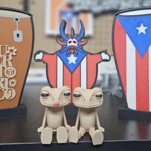 The Coqui 2" inches and Puerto Rico inspired 3D printed Unique music instruments souvenirs image 1