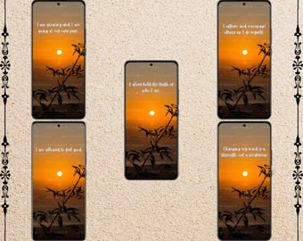 Afirmaciones positivas: paquete de 30 GIF animados de afirmaciones