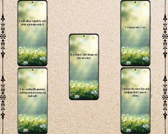 Afirmaciones positivas: paquete de 30 GIF animados de afirmaciones