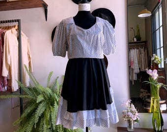 Vintage Square Dancing Western Dress
