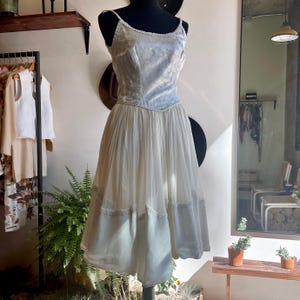 Vintage 60’s Silk Chiffon A Line Dress