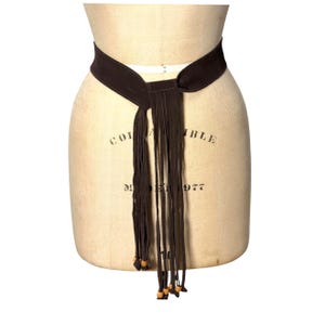 Suede Fringe Belt - Etsy display picture 2