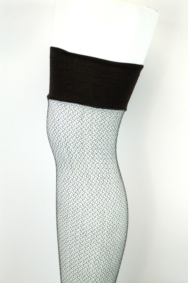 1940s Fishnet Stockings With Seams Thigh High Hose Gray Cuban - Etsy