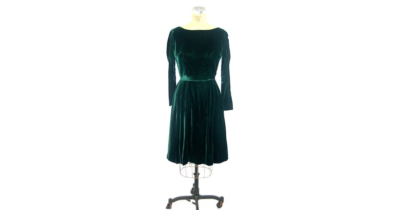 boat neck velvet dress