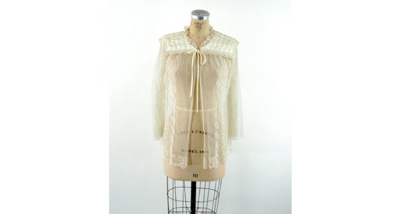 1970s Gunnies Gunne Sax Jessica McClintock bed jac