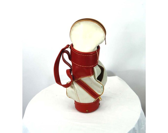 Novelty Golf Bag Wine Carrier Purse Red White Small Miniature Etsy
