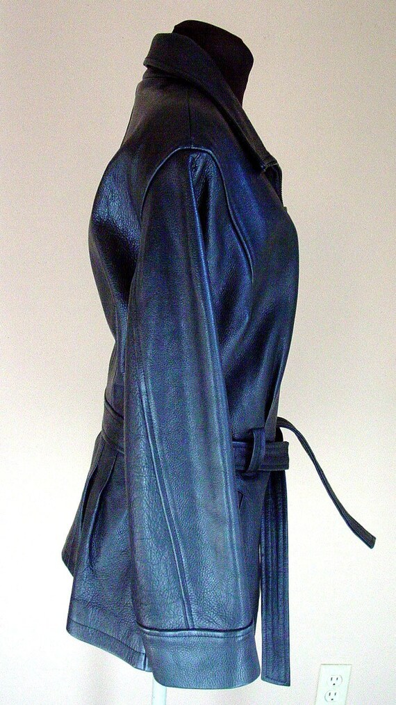 Vintage 90s Black Spidi Biker Racing Leather Jacket L