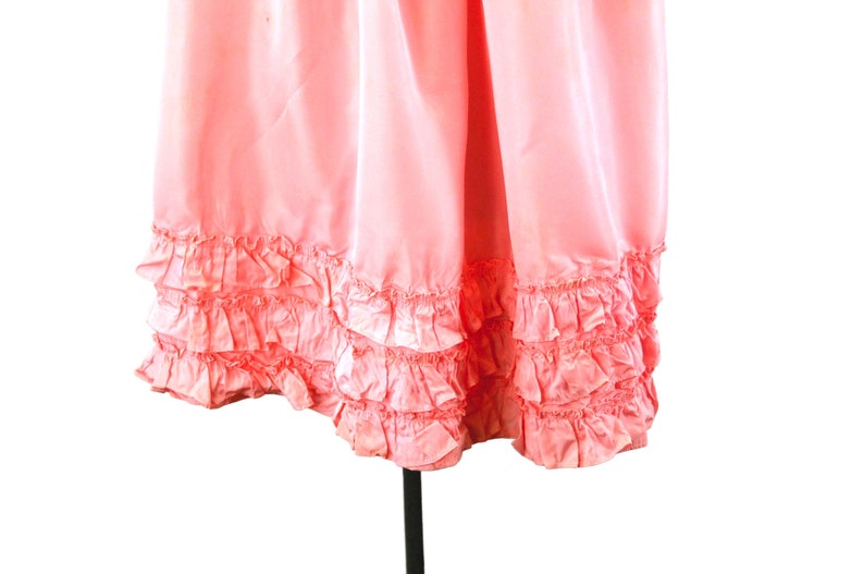 1930s girls dress pink taffeta flower girl dress Easter dress Size 4 image 4