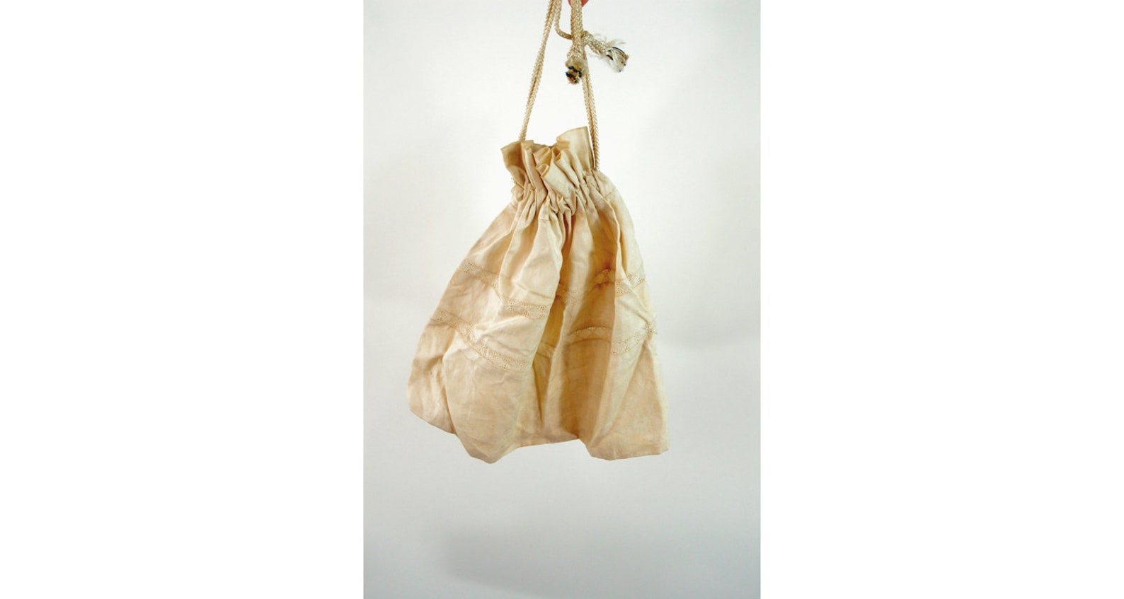 Edwardian Reticule Purse Ivory Linen Drawstring Pouch Purse - Etsy