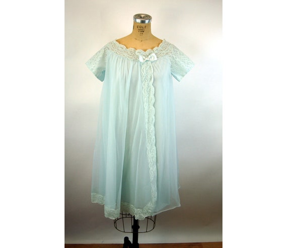 layered chiffon nightgown