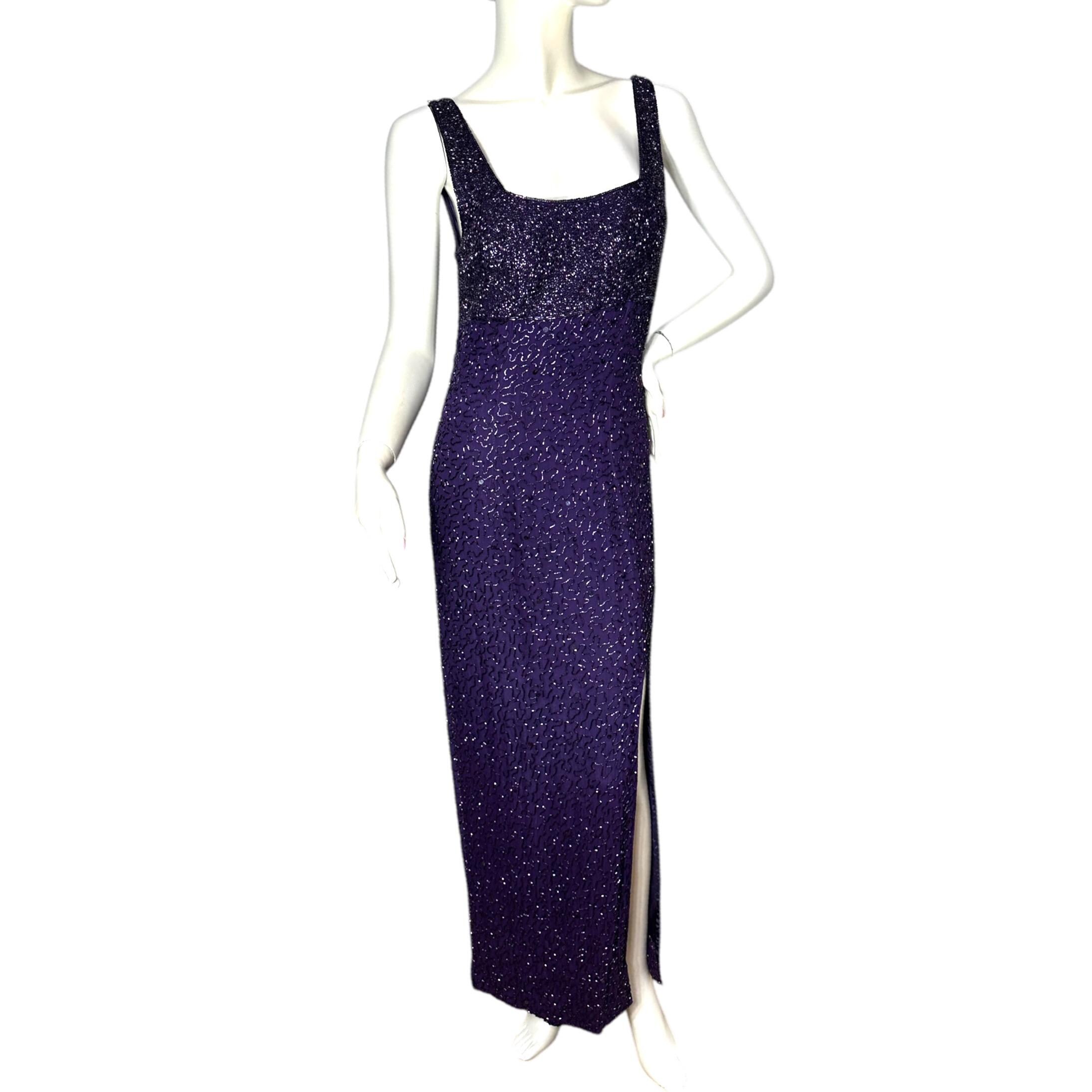 Vintage Beaded Sean Collection Gown - Etsy