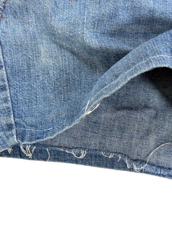 70's Dark Wash Upcycled Denim Shorts by Wrangler main image 1