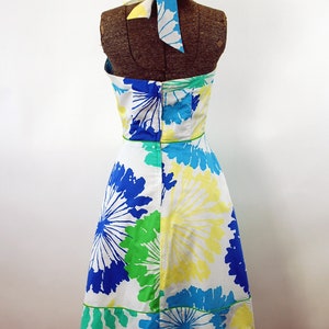 Vintage Lilly Pulitzer sundress halter dress big floral tropical print Size 2 Size Small image 7