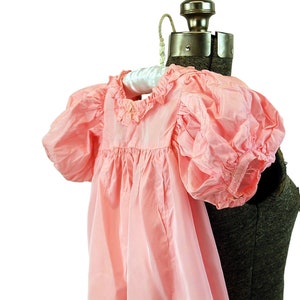 1930s girls dress pink taffeta flower girl dress Easter dress Size 4 image 3