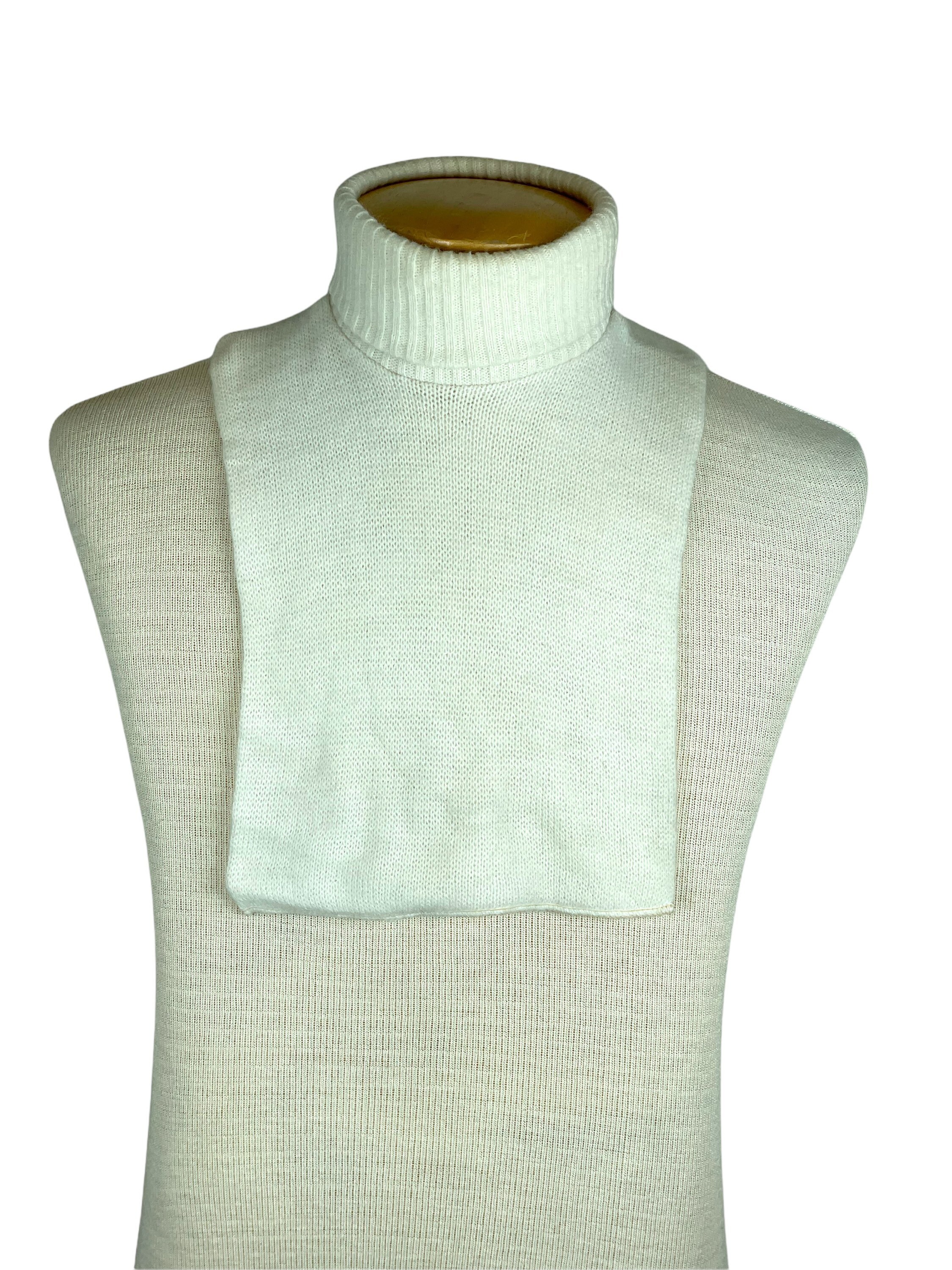 1970s White Turtleneck Dickie Sweater Etsy