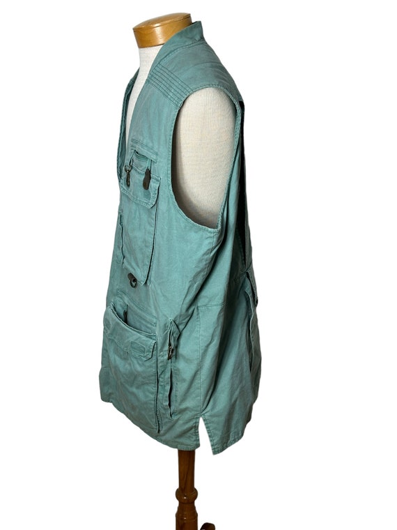 Vintage fishing cargo vest by Eddie Bauer Size XL - image 2