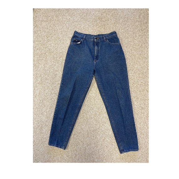 1980s/90s Blue Jeans Lee Denim High Waist Tapered Leg Size L - Etsy