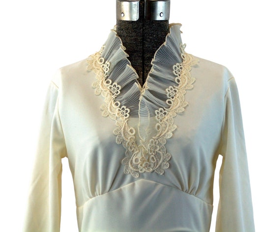 1970s wedding gown dress Edythe Vincent for Alfre… - image 2