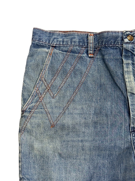 70's Dark Wash Upcycled Denim Shorts by Wrangler