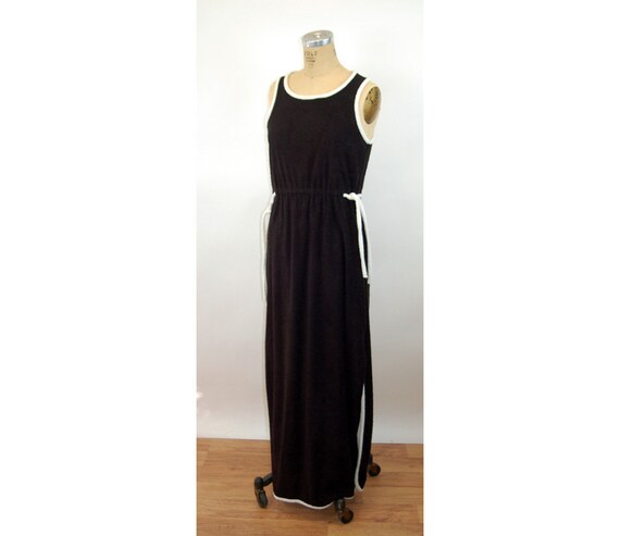 terry cloth maxi dress