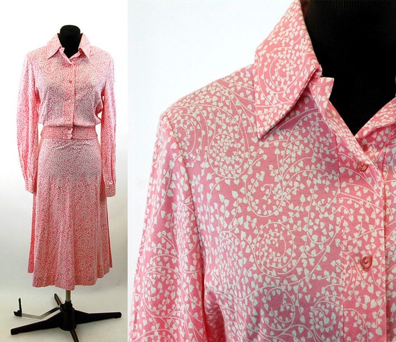 Diane Von Furstenburg dress 1970s knit two piece s