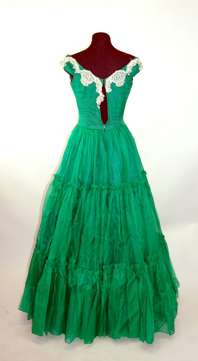 green southern belle dress