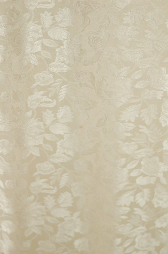 1980s does 1910s ivory silk jacquard dress with l… - image 8