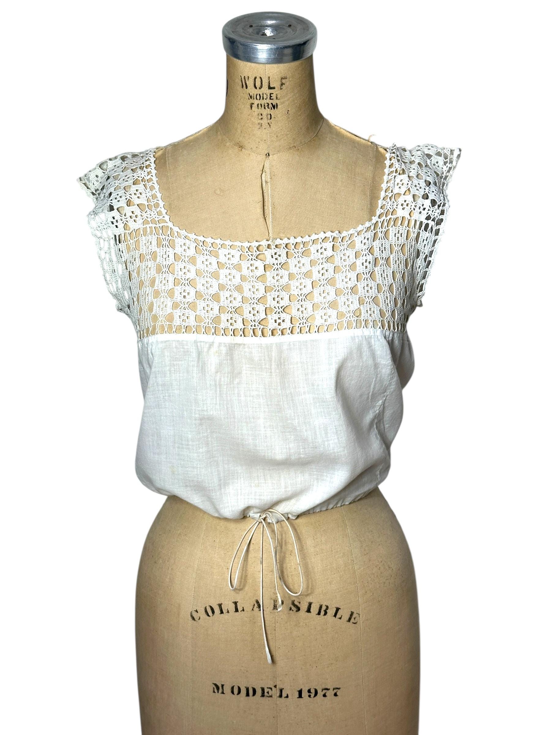 トップス 1900s Double Side Button Corset Cover Corset Cover Bodice From the 1900s - Etsy