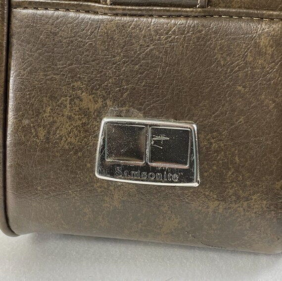 1970s 70s Samsonite soft faux leather Naugahyde s… - image 7