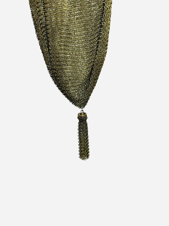 1920s gold Whiting and Davis soldered mesh purse … - image 3