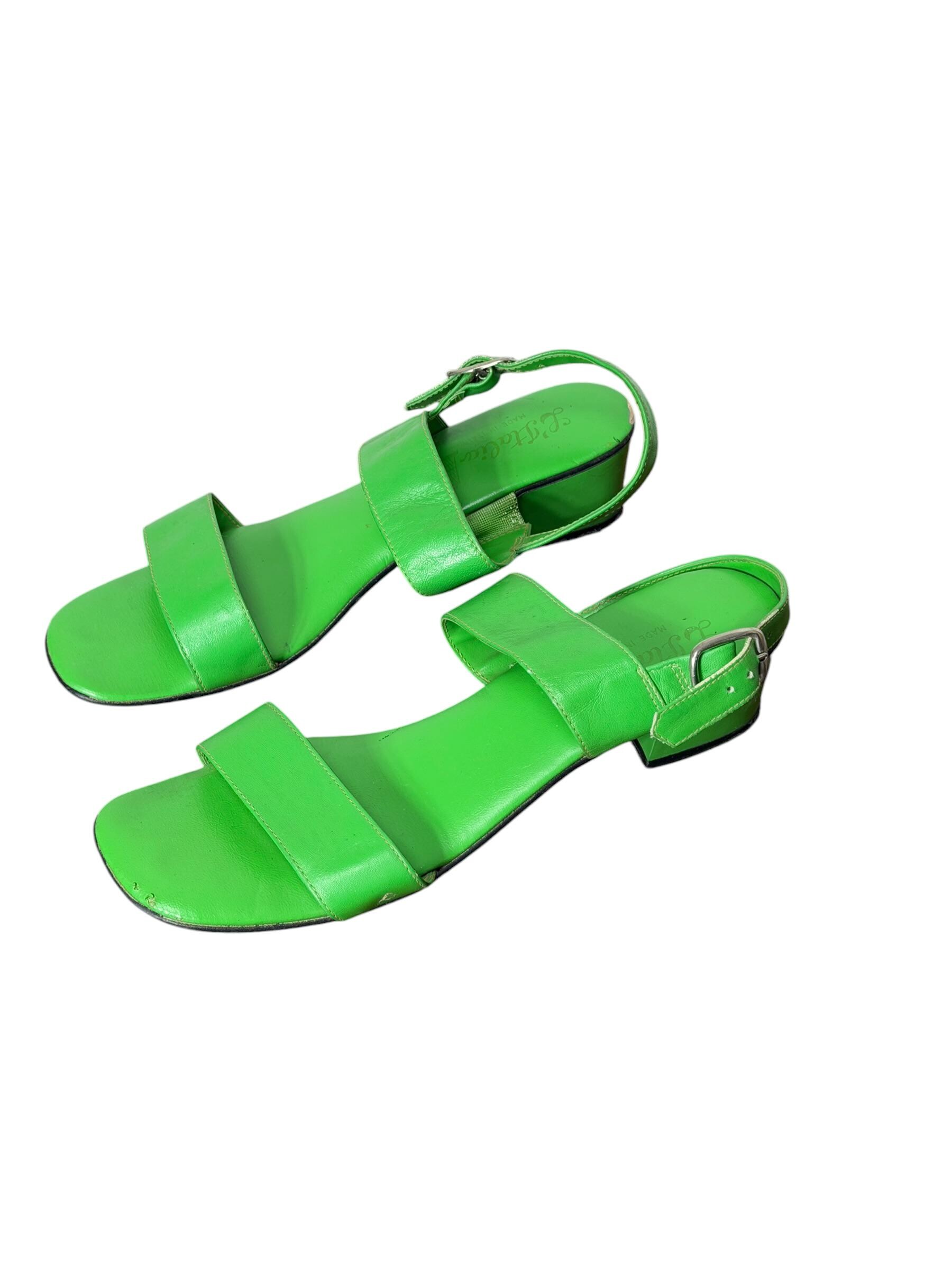 Kelly Green Sandals - Etsy