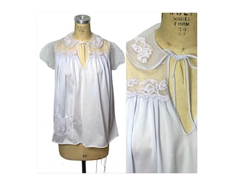 1960s lavender babydoll nightgown by Movie Star Size M