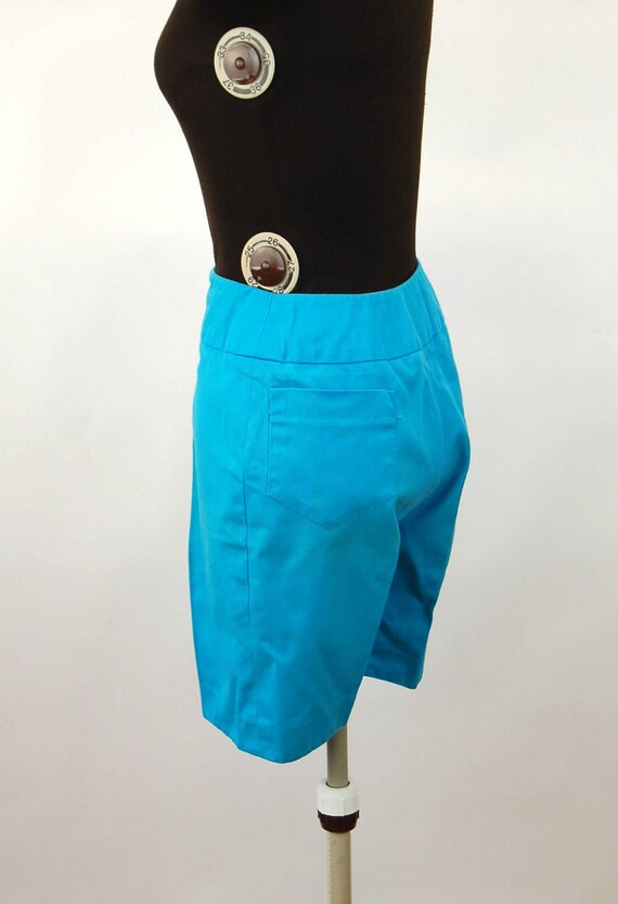 1960s shorts Bermuda shorts turquoise blue Bill A… - image 3