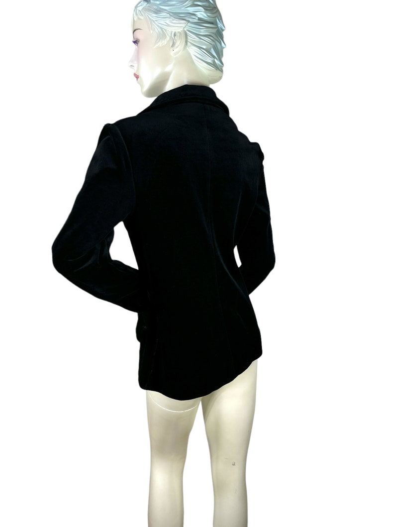 1970s velvet blazer by R&K Knits Size M image 3