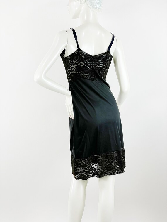 1950s black slip with lace bodice by Movie Star S… - image 3