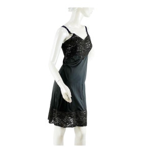 1950s black slip with lace bodice by Movie Star Size 34