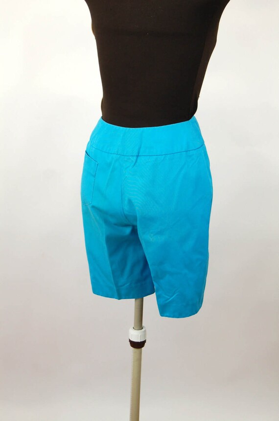 1960s shorts Bermuda shorts turquoise blue Bill A… - image 4