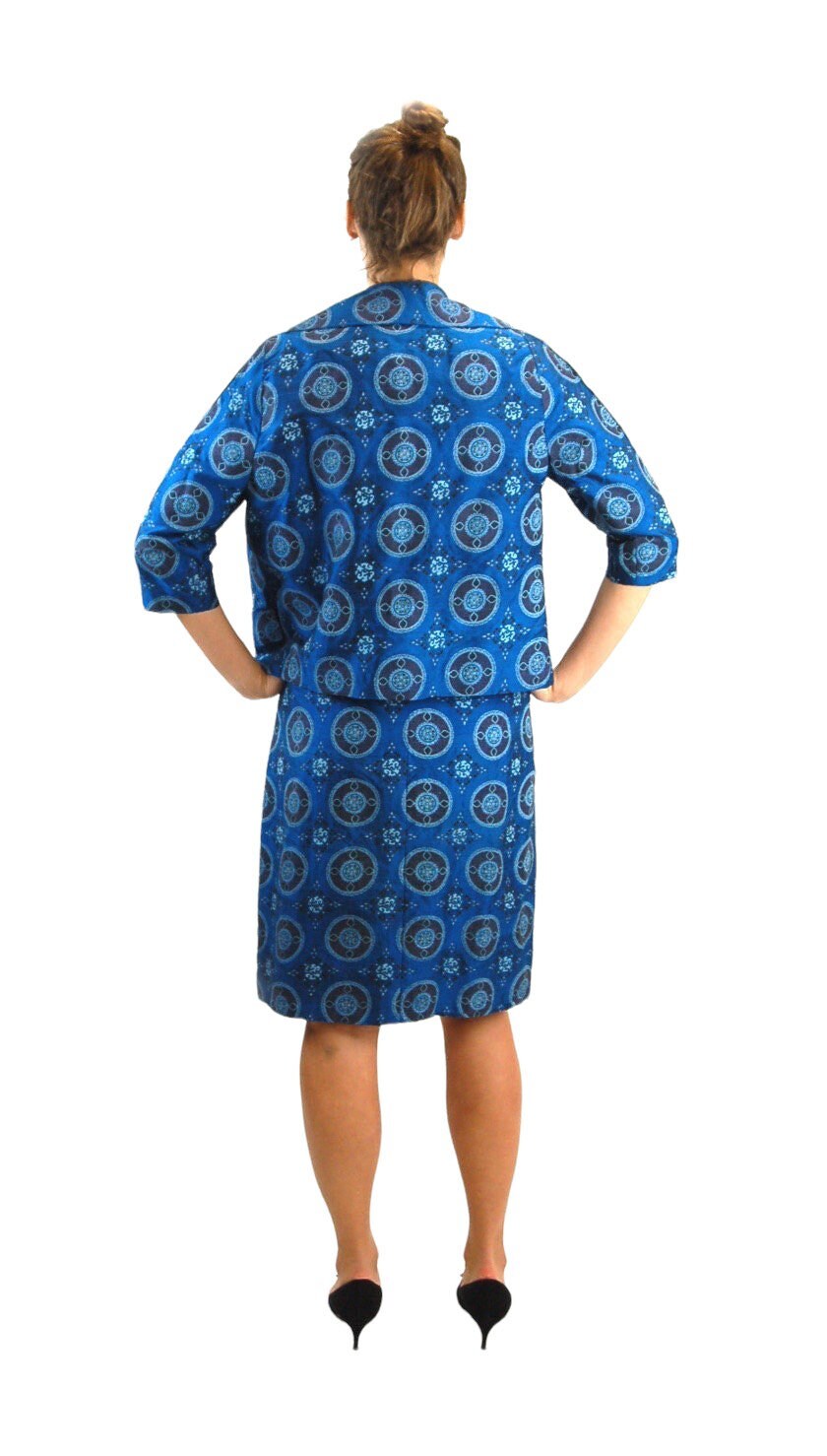 Shantung silk dress with jacket sale