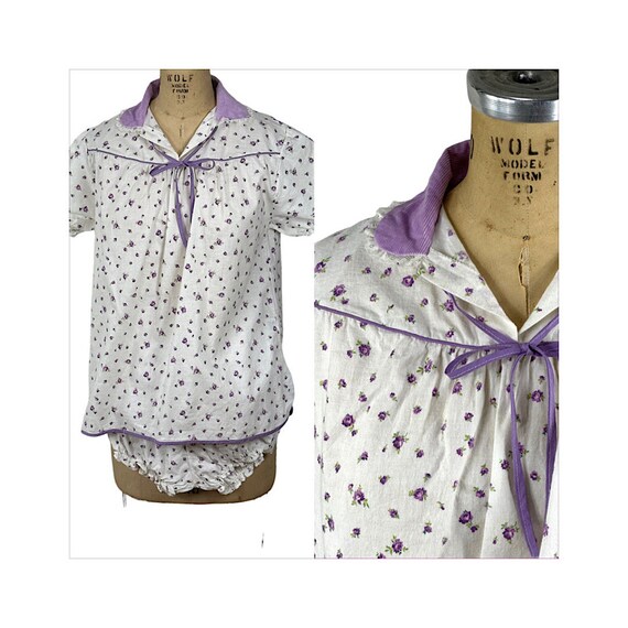 Vintage 60s babydoll pajamas Gem