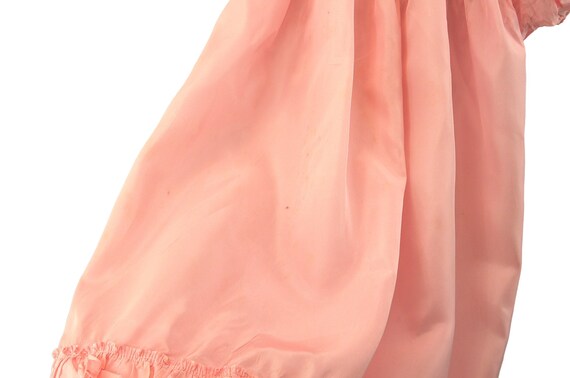 1930s girls dress pink taffeta flower girl dress … - image 6