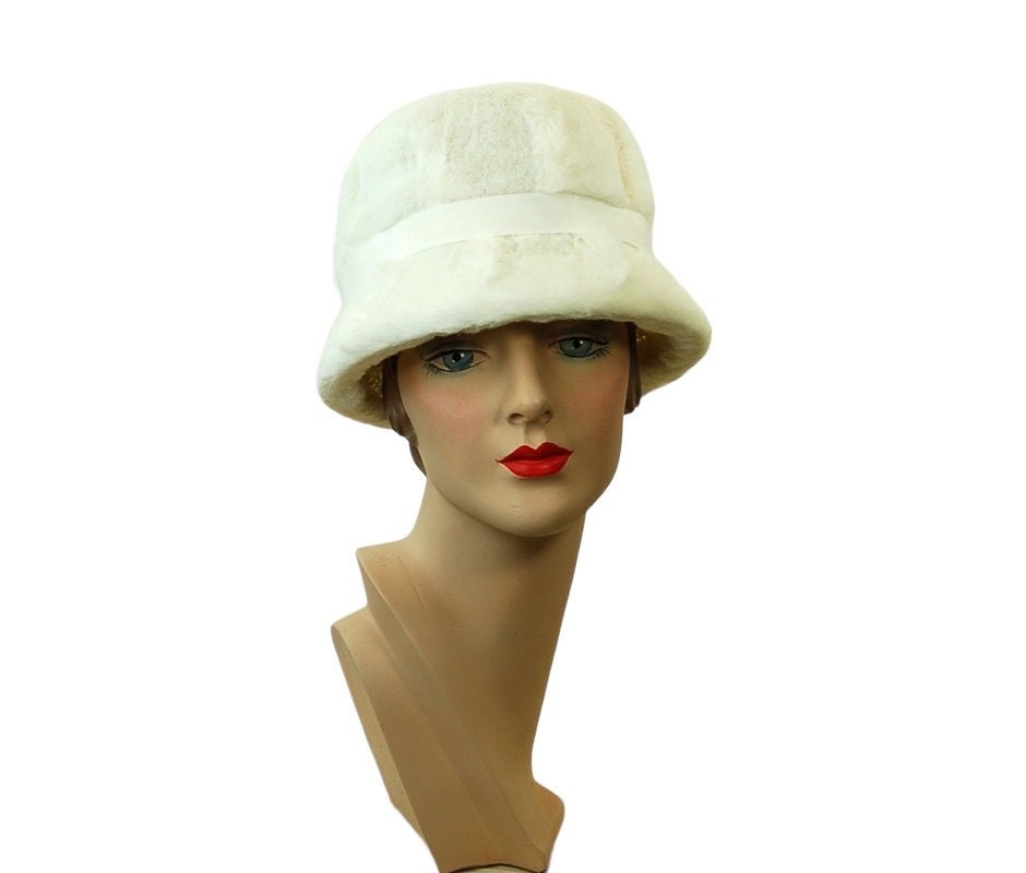 1960s White Fur Hat - Etsy