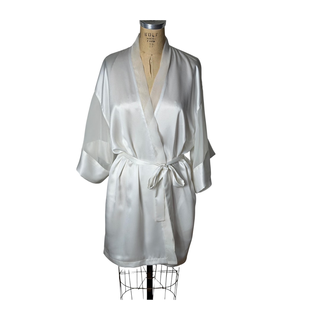 1990s Womens White Robe by Victoria's Secret Gold Label One Size - Etsy
