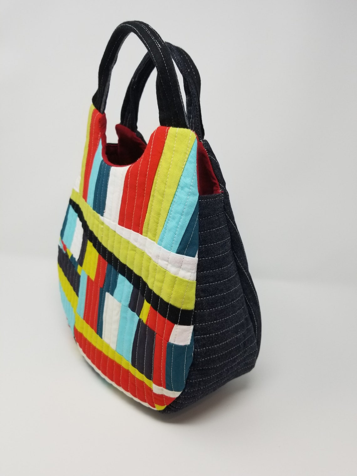 Handmade Quilted Small Tote Etsy