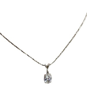 Collana Girocollo Con Ciondolo In Zirconia Cubica - Argento, Strass, Regolabile 40+5 Cm, Regalo Donna