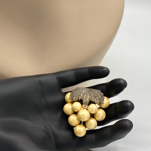 Vintage Art Deco Celluloid Grape Fur Clip Dress Clip Brooch