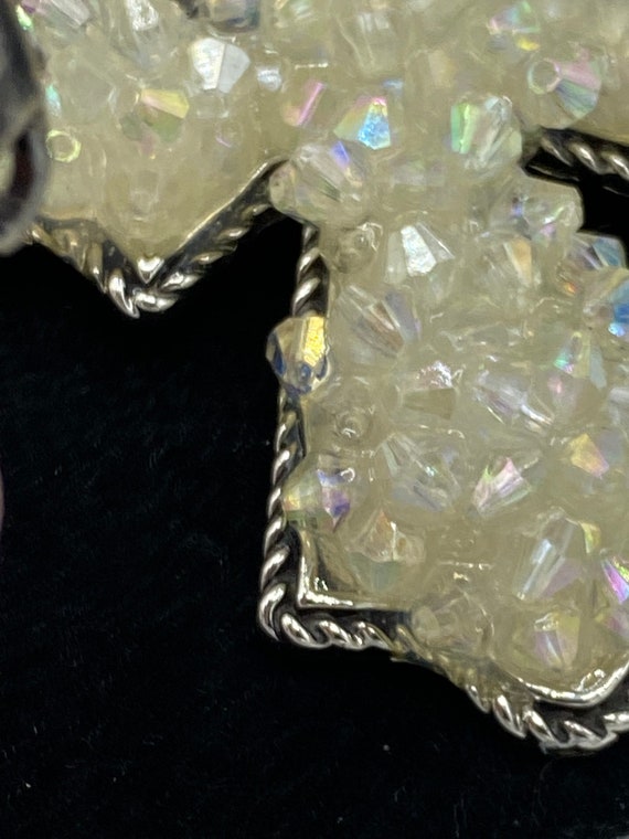 Vintage Faux Melted Glass Pearlescent Resin Chunk… - image 9