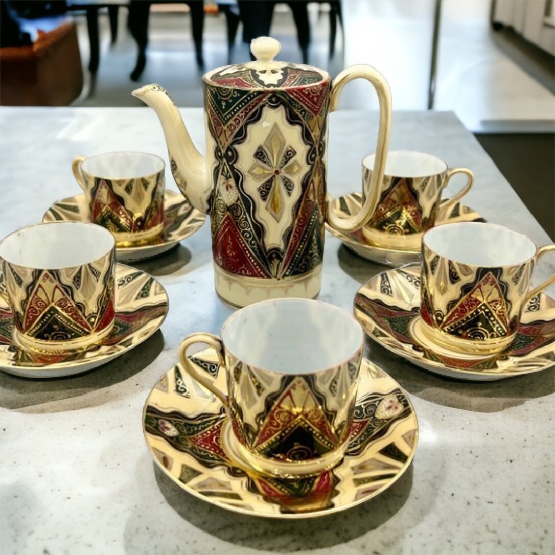 アンティーク茶会セット Antique TN Tame & Nakamura Moriyama Nippon Japan Chocolate or Tea