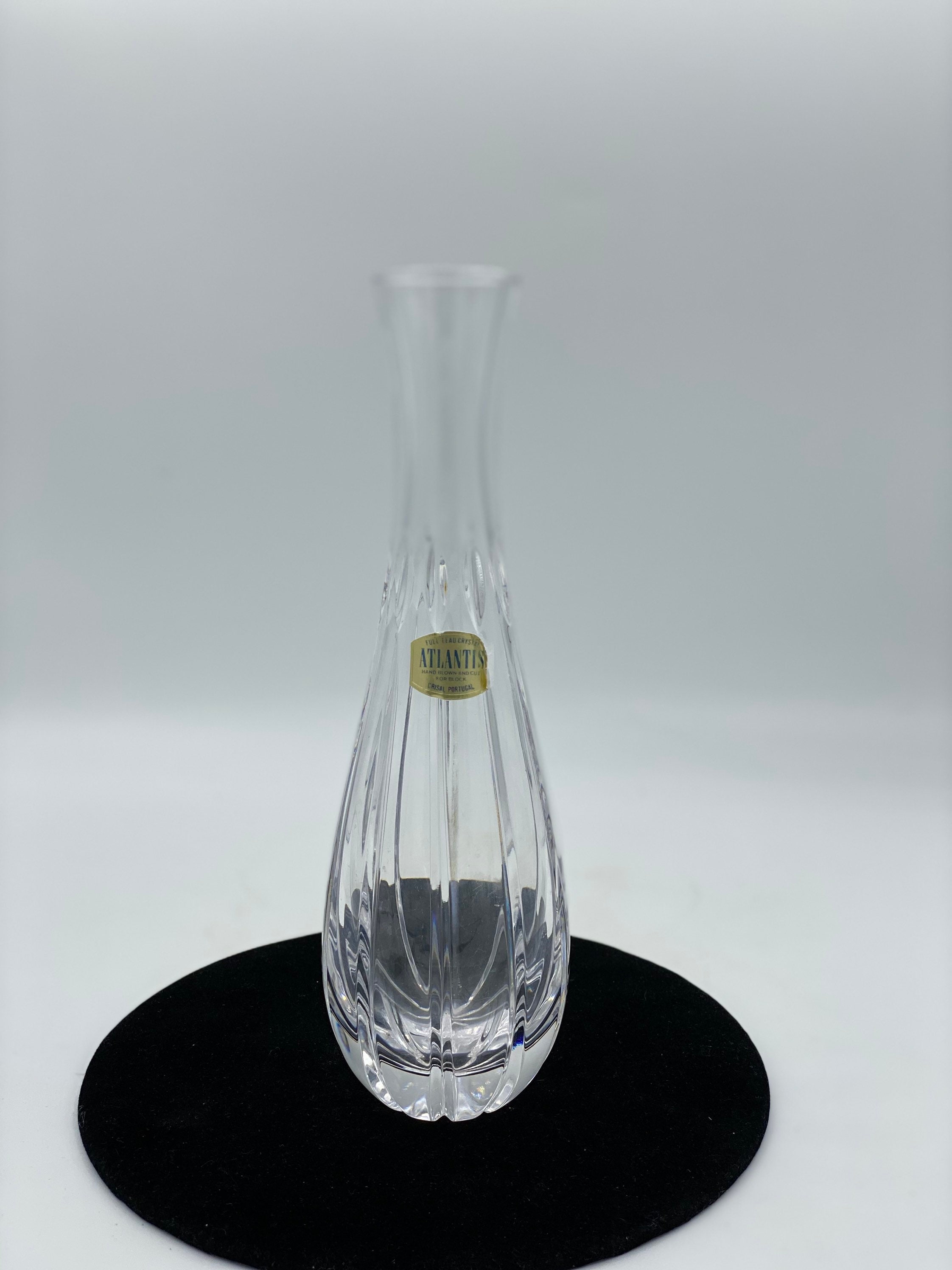 Vintage Atlantis Crystal Bud Vase - Etsy